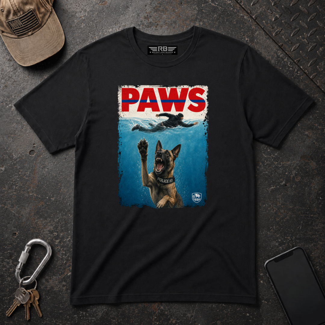 "PAWS" K9 Parody T-Shirt