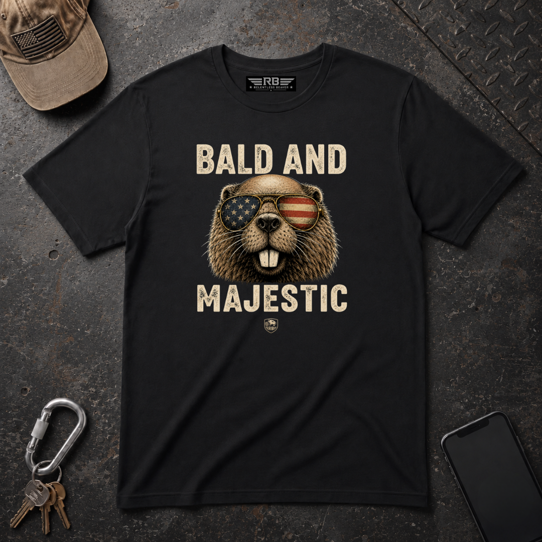 Bald And Majestic Relentless Beaver T-Shirt