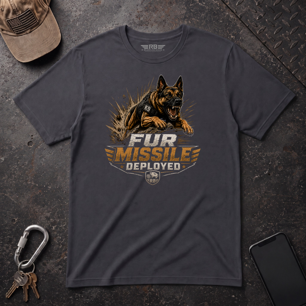 Fur Missile Deployed T-Shirt