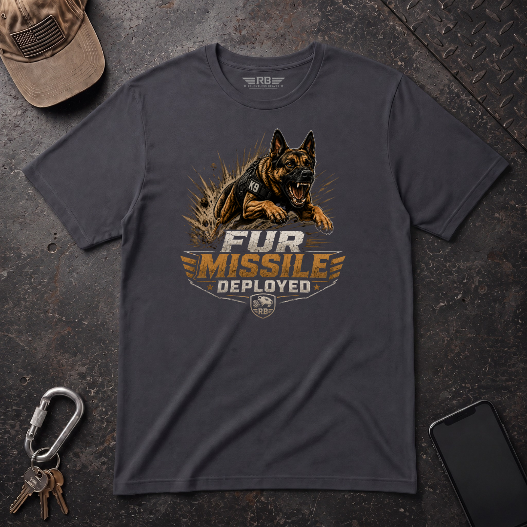Fur Missile Deployed T-Shirt
