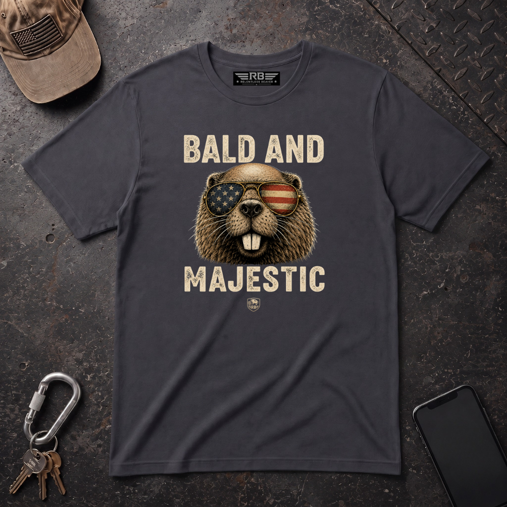 Bald And Majestic Relentless Beaver T-Shirt