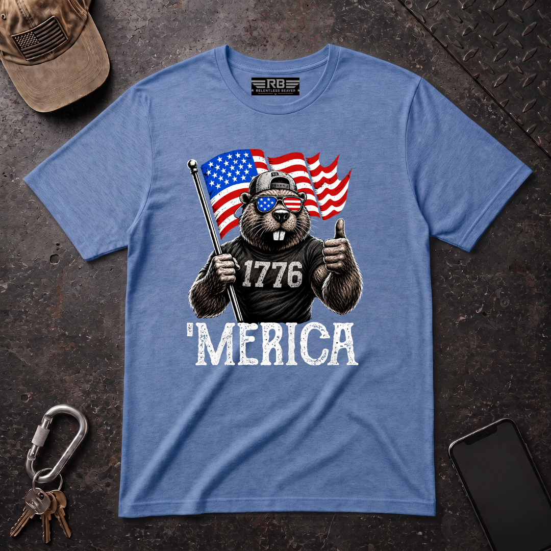 1776 Relentless Beaver 'Merica T-Shirt