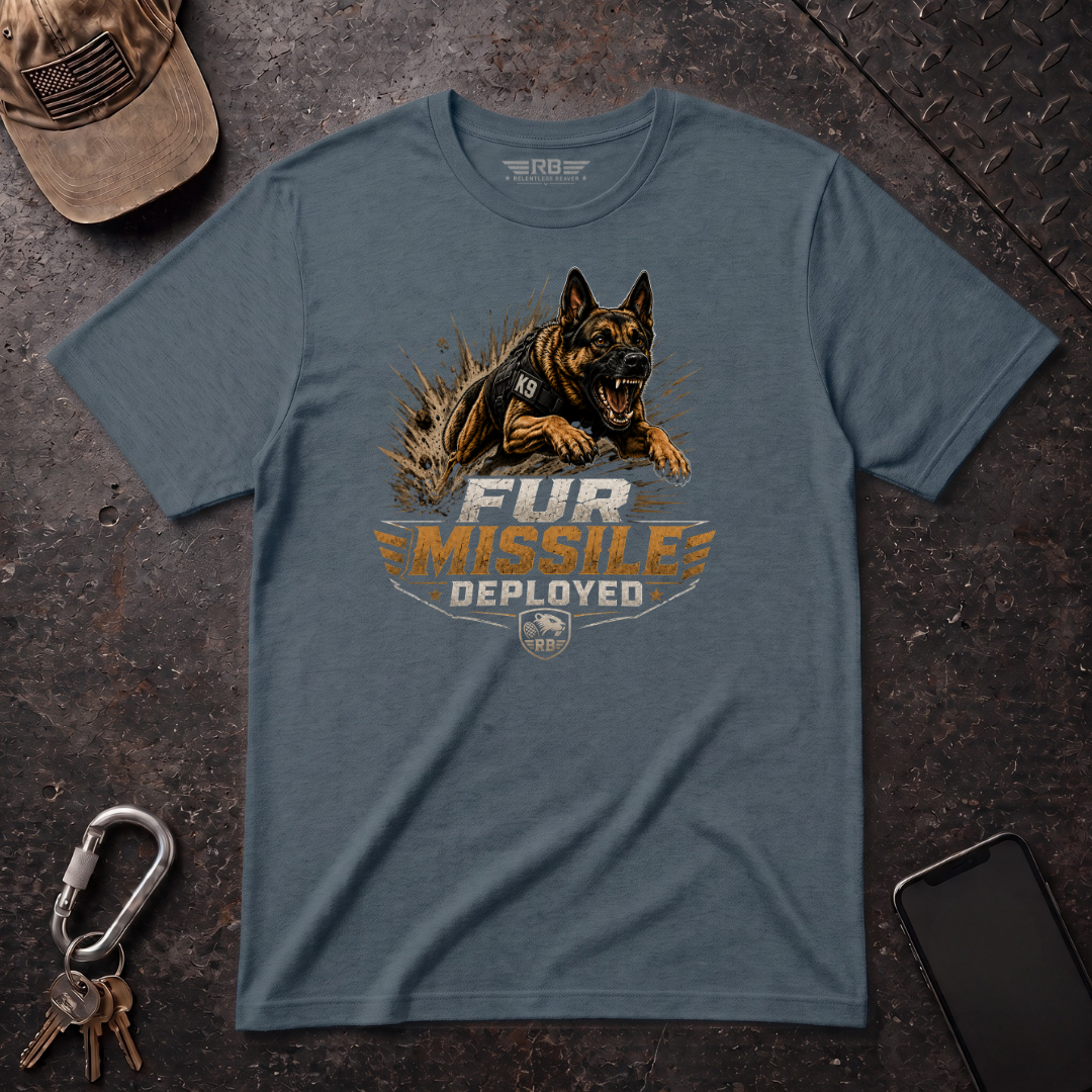 Fur Missile Deployed T-Shirt