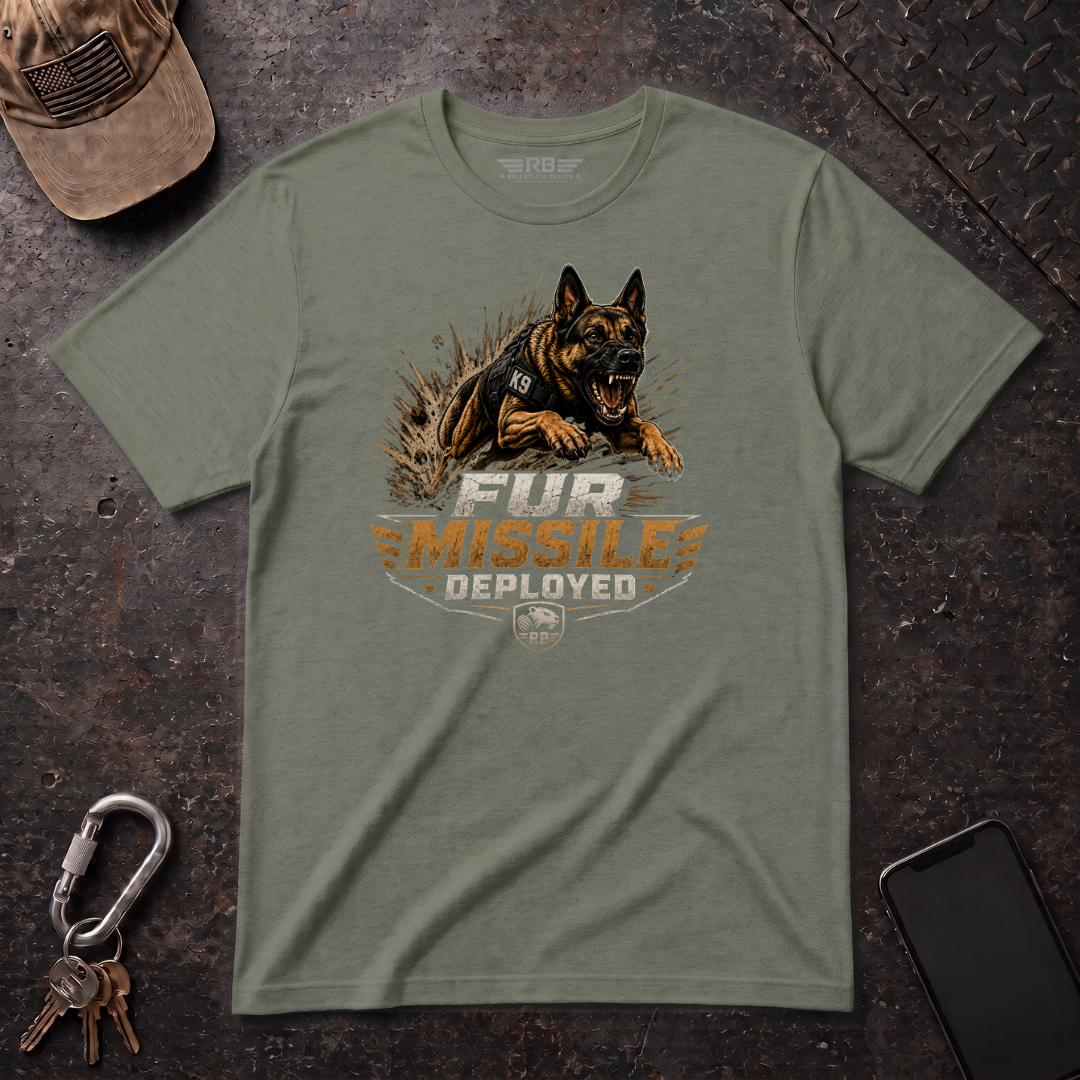 Fur Missile Deployed T-Shirt
