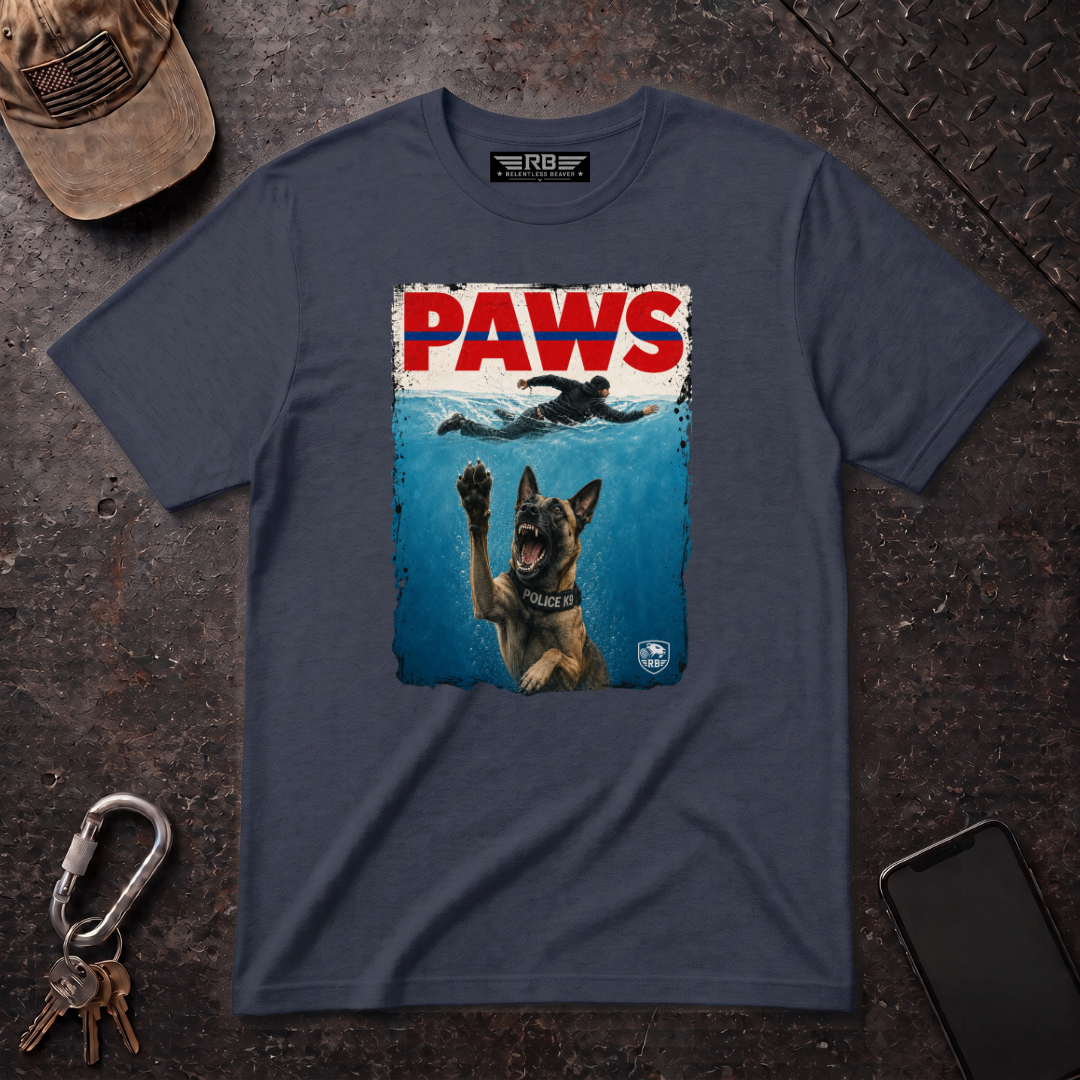 "PAWS" K9 Parody T-Shirt