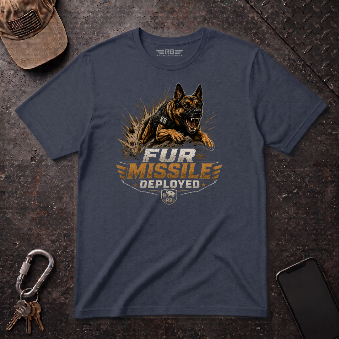 Fur Missile Deployed T-Shirt