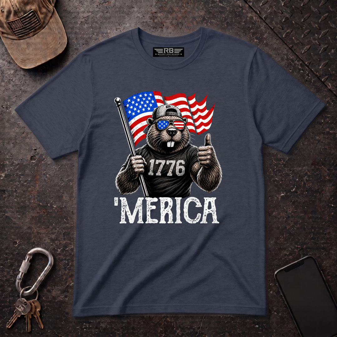 1776 Relentless Beaver 'Merica T-Shirt