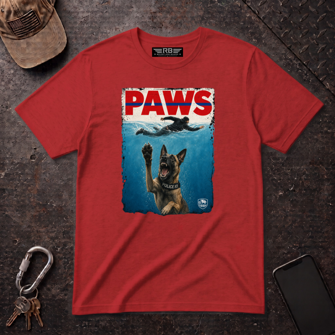 "PAWS" K9 Parody T-Shirt