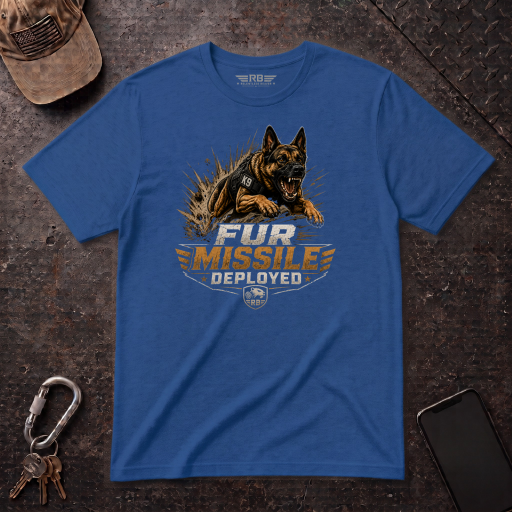 Fur Missile Deployed T-Shirt