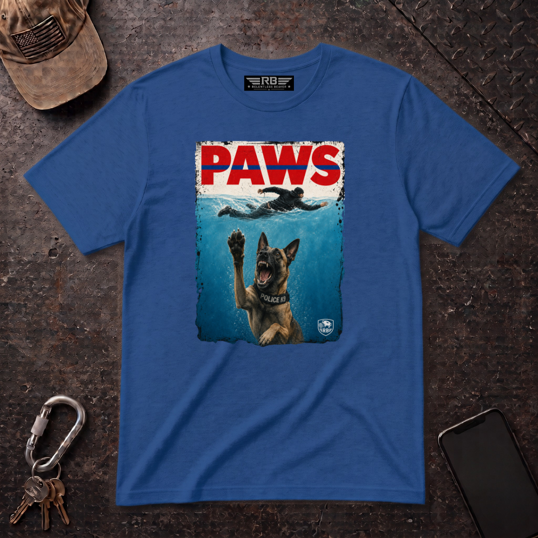 "PAWS" K9 Parody T-Shirt