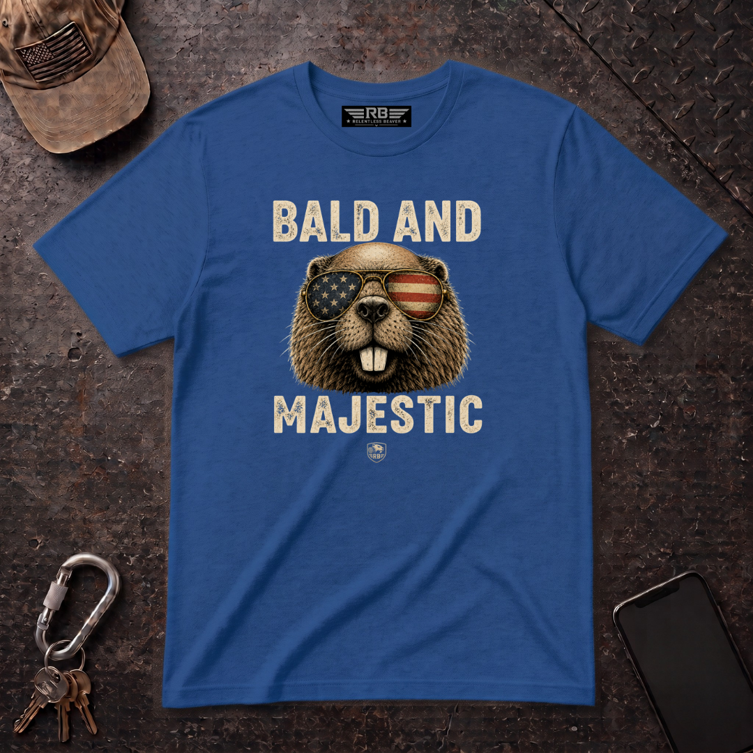 Bald And Majestic Relentless Beaver T-Shirt
