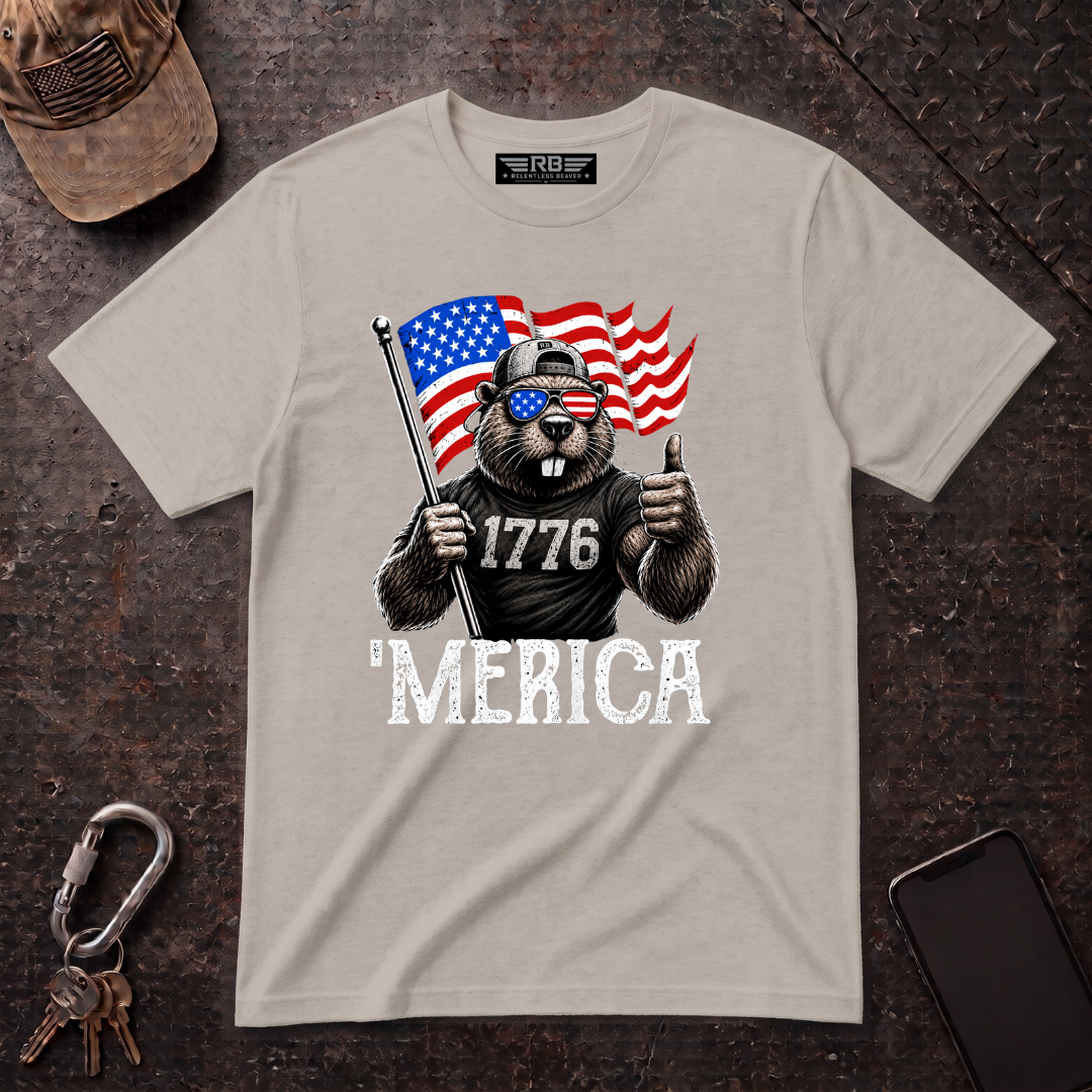 1776 Relentless Beaver 'Merica T-Shirt