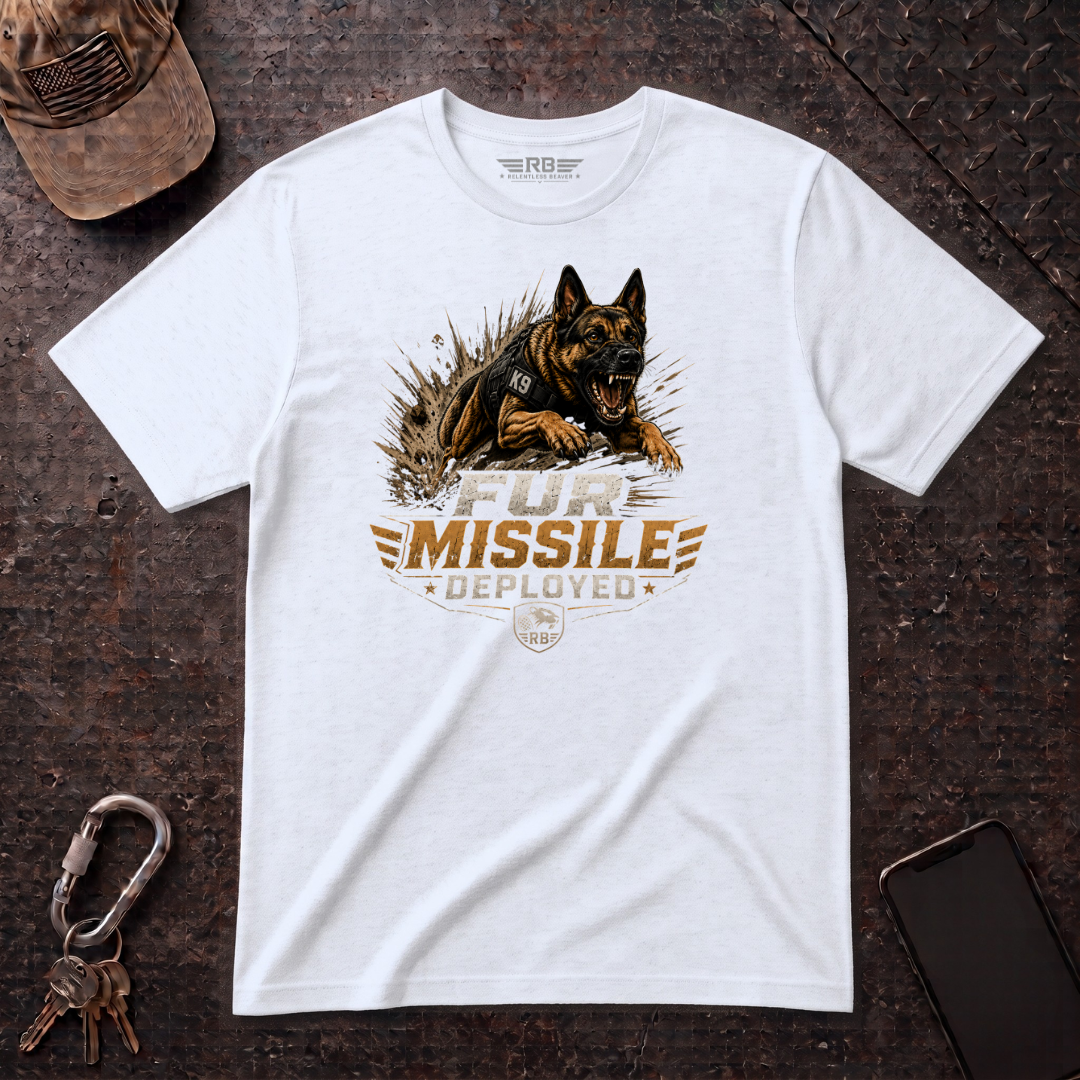 Fur Missile Deployed T-Shirt